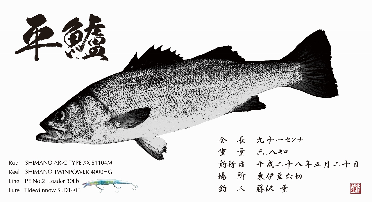 デジタル魚拓作成内容 | デジタル魚拓で 感動をカタチに！